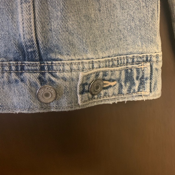 Blue Distressed Jean Jacket - Picture 7 of 8